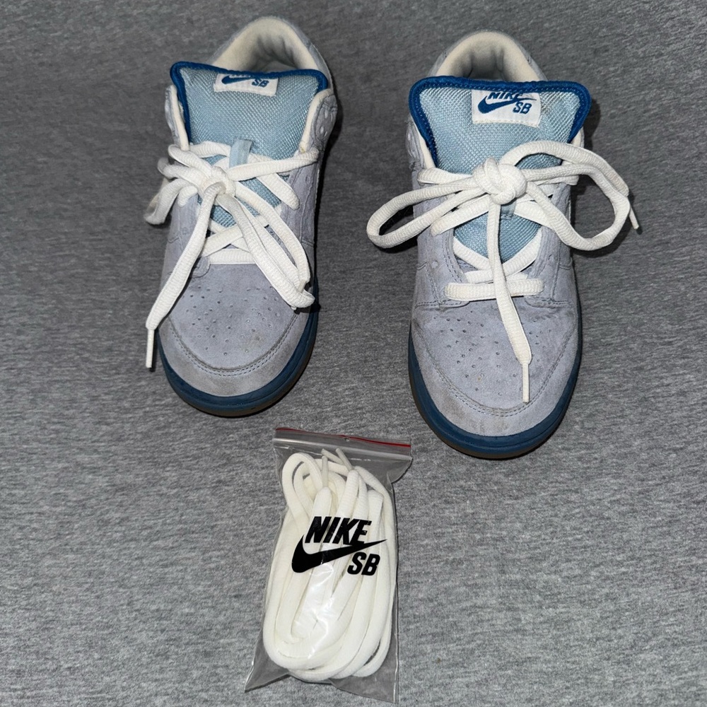 Nike Dunk Low Pro SB Boarder Blue & White Size 6 - Picture 4 of 10